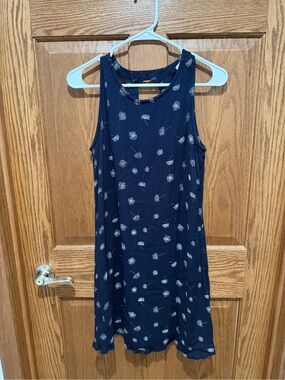 Maurices Navy Floral Print Sleeveless Dress